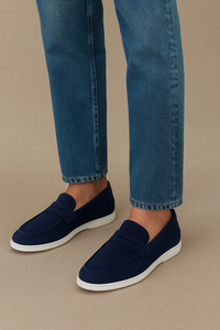 Belvedere Niko Navy Alligator Leather Loafer