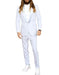 Men's 1 Button Off White Shawl Lapel Flat Front Pants Tuxedo