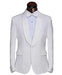 Men's White Shawl Lapel 1 Button Classic Fit Dinner Jacket