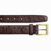 Belvedere Ostrich Quill Belt - Brown Leather