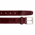 Belvedere Ostrich Leg Belt Shoe - Dark Burgundy Luxury