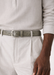 Belvedere Ostrich Leg Belt - Gray Luxury Shoe
