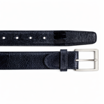 Belvedere Ostrich Leg Belt Shoe - Navy Blue Luxury