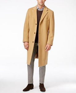 Men's Dress Coat Designer Brand Blend Overcoat Camel