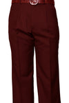 burgundy dress pants