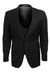 Men's Charcoal Stacy Adams Vested 1-Button Peak Lapel Suit