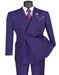 Pleated Suit - Mens Suits With Pleated Pant -  Regular Fit Purple Pinstripe Suit - Men's Tuxedo USA
