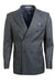Men's Charcoal Grey Stacy Adams Windowpane Double Breasted Suit