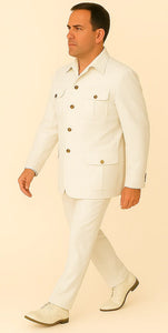 Rossi Man DUKE RM1762 Slim Fit 3-Piece White Suit – Modern Formalwear for Men