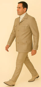 Rossi Man DUKE RM1766 Slim Fit 3-Piece Suit for Men – Modern Cream Off-White Formalwear