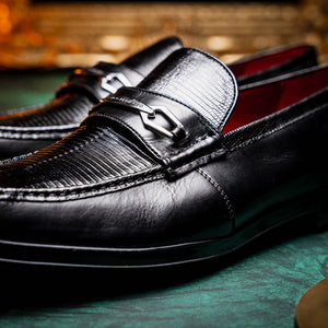 Marco Di Milano Ravello Black Leather Oxford Dress Shoe