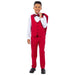 New Stacy Adams Boys Red Tuxedo Set, 5-Piece Black Shawl Collar - Men's Tuxedo USA