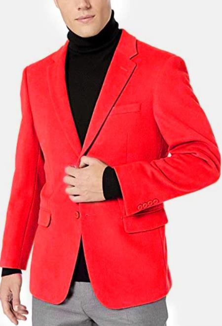 Red Cashmere Sport Coat - Red Cashmere Blazer