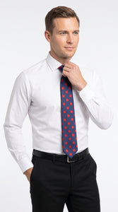 Men’s Polka Dot Tie, Multi-Color Fashion Necktie for Suits Weddings Prom and Formal Events
