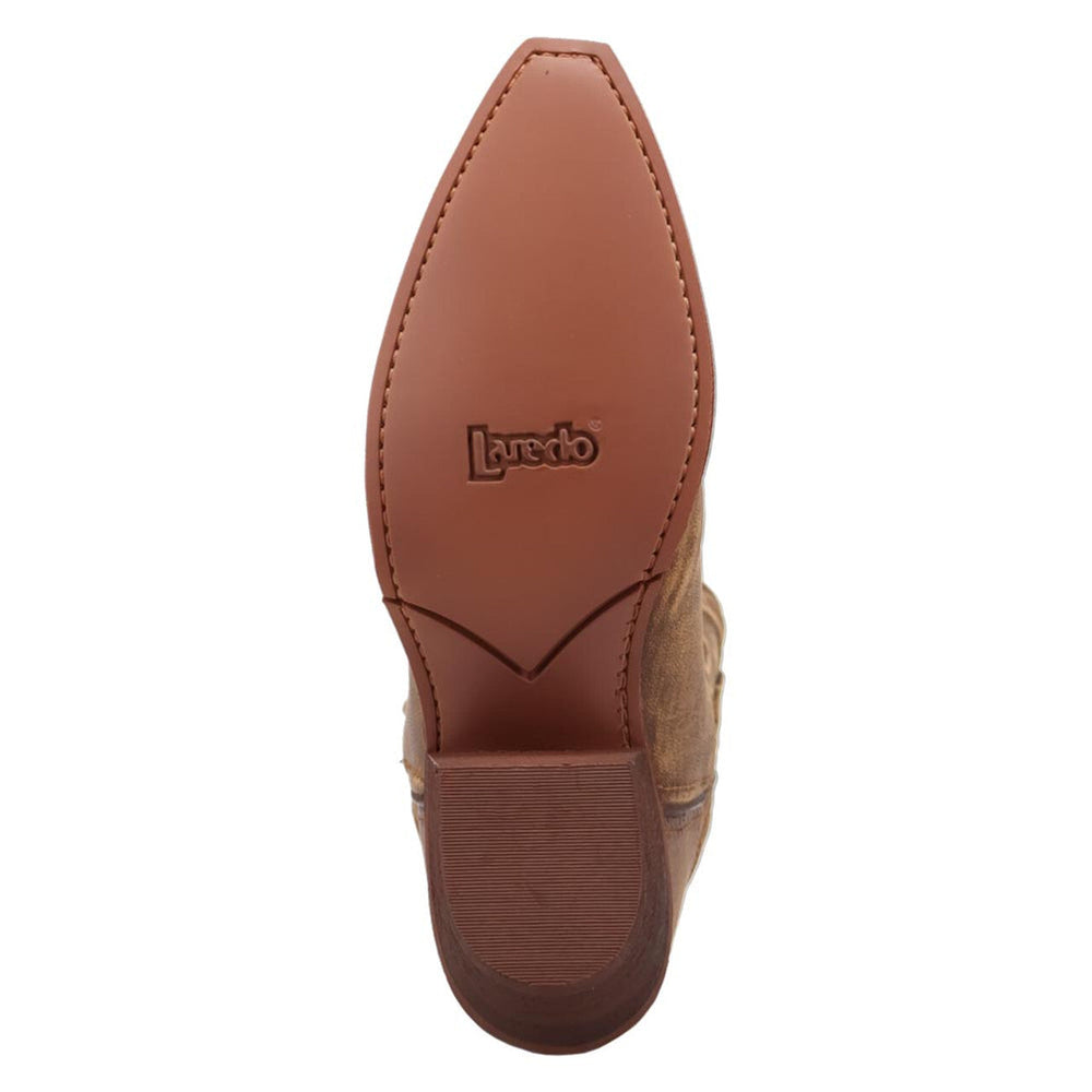 Laredo Reva Honey Leather Snip Toe Women Boots