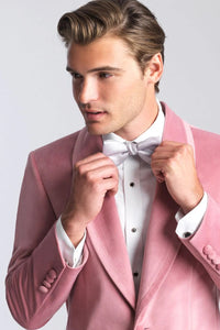 Velvet Blazer - Mens Blazer - Dinner Jacket - Venice Dusty Rose Velvet Dinner Jacket Separates