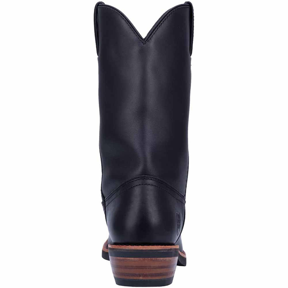 Dan Post Mens Albuquerque 12 Round Toe Black Leather Cowboy Boot