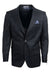 "Men's Stacy Adams Black Glen Plaid 1-Button Vested Suit"