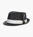 ZAYLEN FEDORA Paper Braided Pinch Front Hat