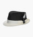 ZAYLEN FEDORA Paper Braided Pinch Front Hat