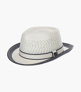 TYRONE FEDORA Poly Braided Pinch Front Hat