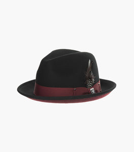 RIVEN FEDORA Wool Felt Pinch Front Hat