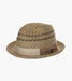 ASHER FEDORA Paper Braided Pinch Front Hat