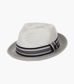 AMANI FEDORA Paper Braided Pinch Front Hat