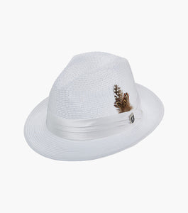 DUBLIN FEDORA Poly Braided Pinch Front Hat