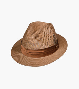 DUBLIN FEDORA Poly Braided Pinch Front Hat