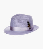 DUBLIN FEDORA Poly Braided Pinch Front Hat