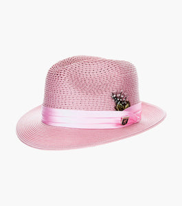 DUBLIN FEDORA Poly Braided Pinch Front Hat
