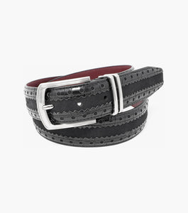 Stacy Adams Gustavo Mixed Material Belt by Stacy Adams Shoes