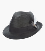 BELMONT FEDORA Poly Braid Pinch Front Hat