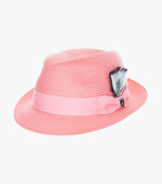 BELMONT FEDORA Poly Braid Pinch Front Hat