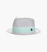 CALEM FEDORA Poly Braid Pinch Front Hat