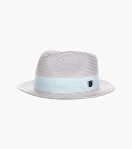 CALEM FEDORA Poly Braid Pinch Front Hat