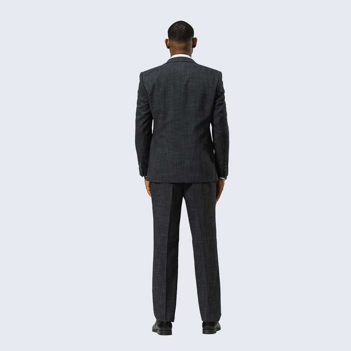 Charcoal Canvas Print Three Piece Suit By Stacy Adams- Wedding - Prom