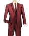 Mens 1 Button Shawl Tuxedo in Burgundy with Black Satin Trim - Men's Tuxedo USA