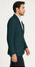 Renoir Men's Two-Button Slim-Fit Wool Birdseye Teal Blazer