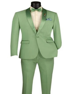 Mens Two Piece Shawl Lapel Slim Fit Tuxedo