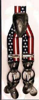 "Old Glory Waving Flag" Suspenders