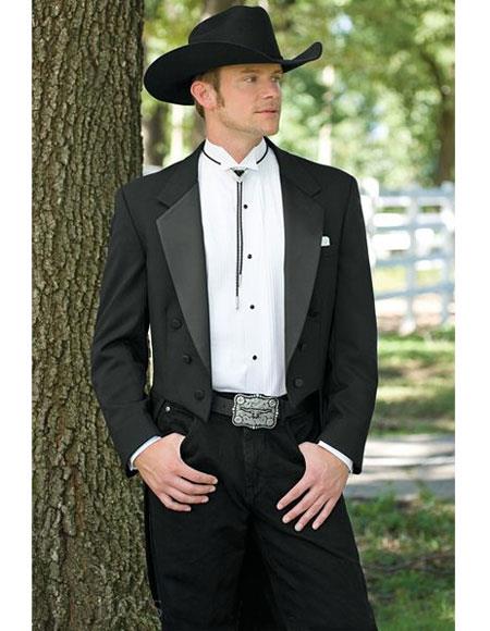Country Tuxedos For Weddings Mens Black Traje Vaquero Suit & Tuxedo  USA  Men's Outlet