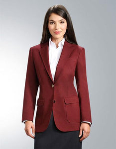 Burgundy ~ Wine ~ Maroon Color Womenâ€™s Two Button 100% Polyester Cheap Priced Designer Fashion Dress Casual Blazer On Sale Blazer