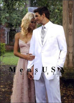 Classic 1 Button White Dress Fashion Tuxedo For Men