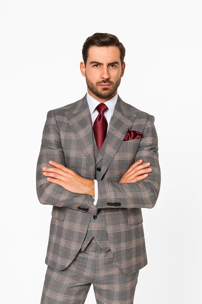 Classic Fit Single Breast Lapel Vest by Rossiman