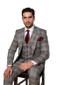 Classic Fit Single Breast Lapel Vest by Rossiman