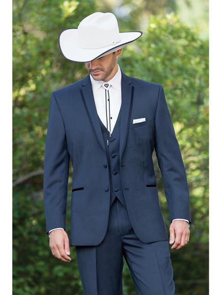 Mens Traje Vaquero Slate Blue