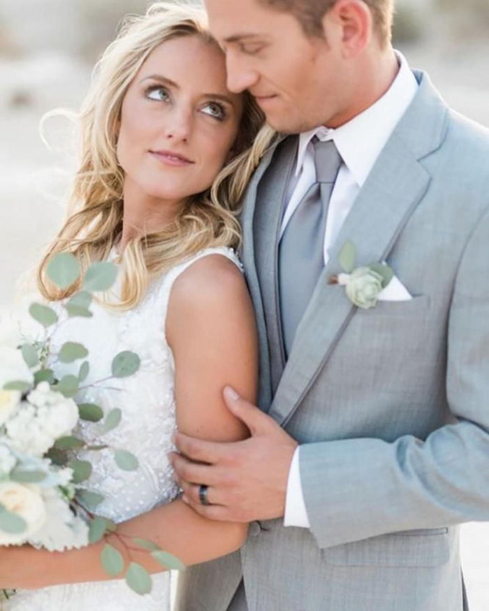 Gray prom tuxedo