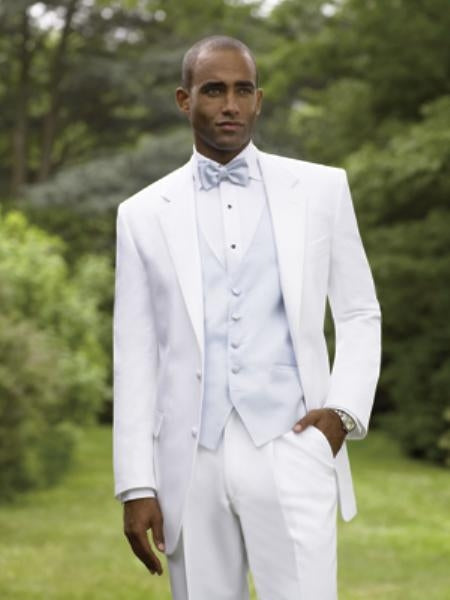 Snow White Tuxedo styling with a non-vented back